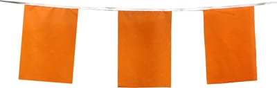 XXL Vlaggenlijn oranje - 10 meter | Stof - Stevig en feestelijk voor het EK en WK