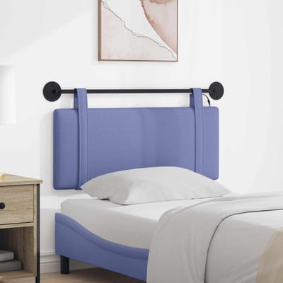 vidaXL - Hangend - hoofdbord - Jeans - Blauw - Stof