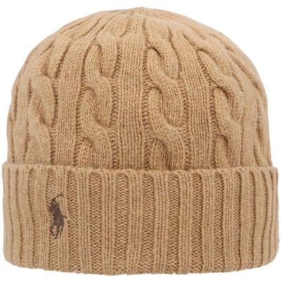 Polo Ralph Lauren Pony Kabel Gebreide Muts Pc1563 225 PC1563-225 beige