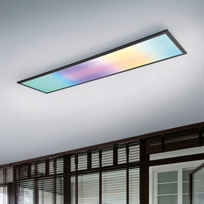 REALITY BETA - Plafondlamp - Zwart mat - incl. 1x SMD 31W - Dynamisch RGBW licht - Afstandsbediening