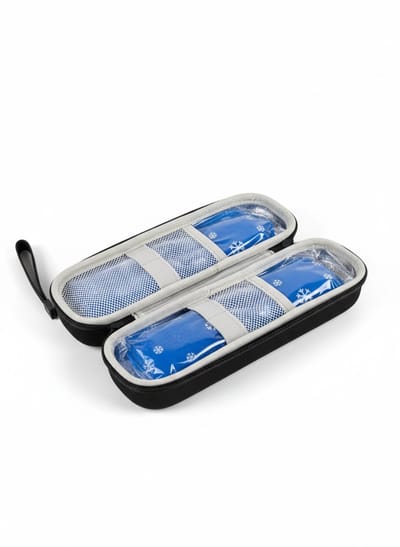 Insuline & GLP-1 Koeltas / Etui – Voor Insulinepennen en Injecties (Ozempic, Wegovy, Mounjaro, Saxenda) – Met 2 Ice Packs – 20×7×5 cm