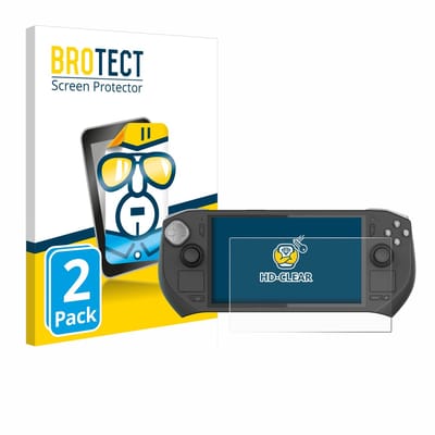 BROTECT - Screenprotector voor Zotac Gaming Zone - Folie Beschermfolie transparant 2 Stuks