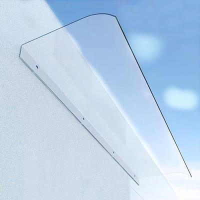 Transparante Deurluifel - Regenkap Balkon - Bescherming Buitenruimte - UV- en Waterdicht - 40x150 cm - Transparant
