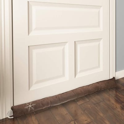 Deurontwerp Stopper - Tochtstopper - Energiebesparing - Geluiddichte Kamer - 36 Inch - Bruin