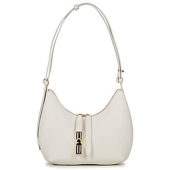 FURLA Leren Schoudertas Goccia Shoulder Bag Panna Crème