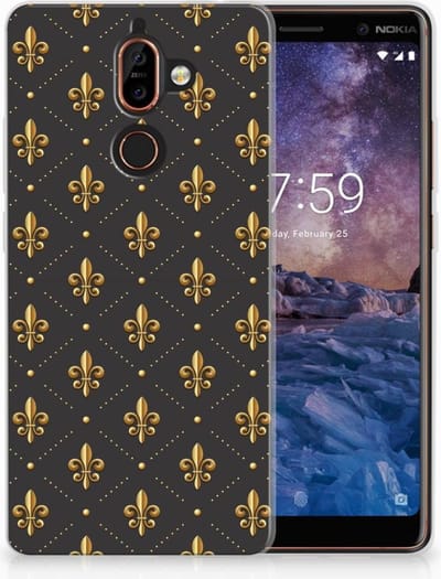Nokia 7 Plus TPU bumper Franse Lelie