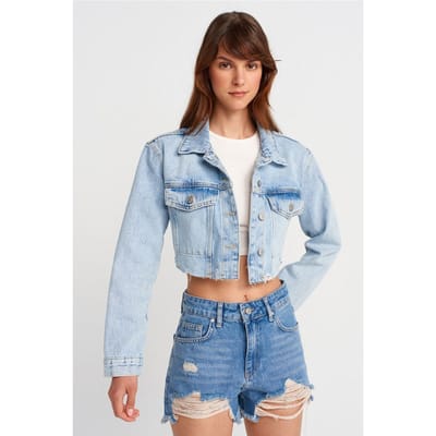 Dames Cropped Spijkerjack