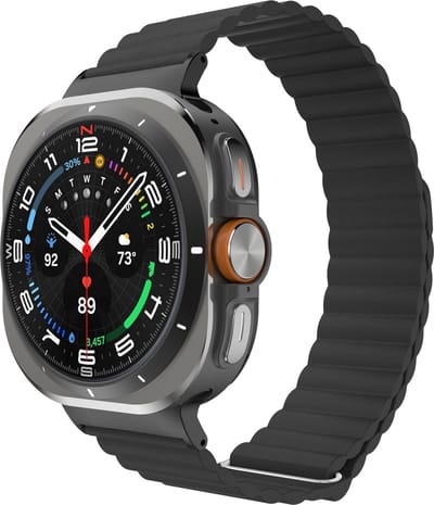 Cazy horlogebandje geschikt voor Samsung Galaxy Watch Bandje (Magfit) - Smartwatchbandjes - Universeel bandje geschikt voor Samsung Galaxy Watch Ultra (2024 / 2025) - Zwart
