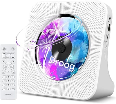 GELLDG CD-speler - Draagbare CD-speler - Bluetooth-functionaliteit - Desktop Home Audio-systeem - Ingebouwde dubbele HiFi-luidsprekers - AUX-koptelefoonaansluiting - FM-radioluidspreker - Met afstandsbediening - Met LCD-scherm