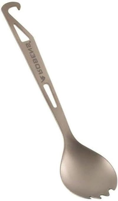 Titanium Spork - Lichtgewicht Bestek - Kamperen Buiten - Roestbestendig - 21.6 cm - Zilver