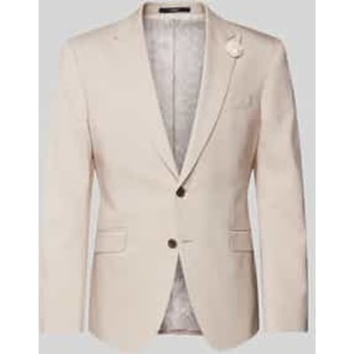 Regular fit 2-knoops colbert van Mix van viscose en wol Model 'Hawker'