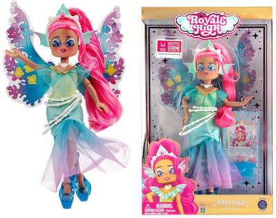 Royale High 23 cm Mermia the Water Fairy Fashion modepop - Met Fairy Journal en kam