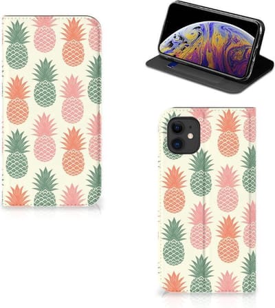 Apple iPhone 11 Flip Style Cover Ananas
