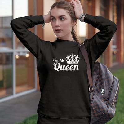 King / Queen Trui His and Hers (Queen - Maat XS) | Koppel Cadeau | Valentijn Cadeautje voor hem & haar