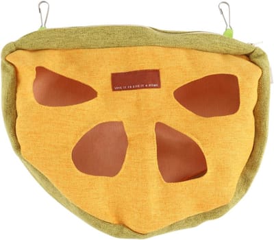 Hooizak - Voerbak - Kleine dieren voeren - 4 voedergaten - 28 cm - Meerkleurig
