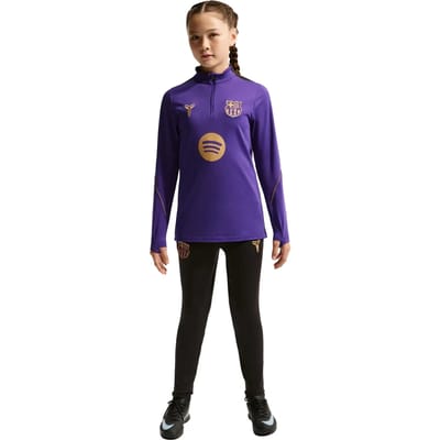 Nike Fc Barcelona Strike Drill Top Kinder Iq1324-505 - Kleur Paars - Maat 137/147