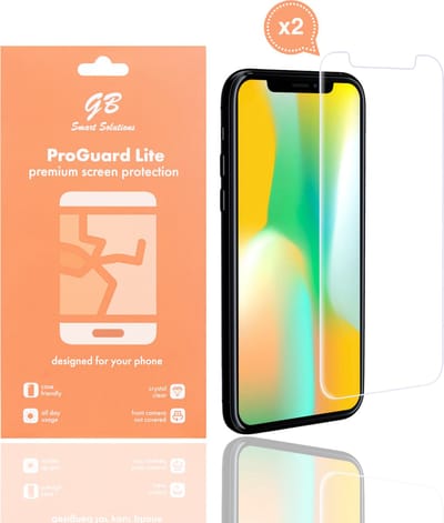 GB ProGuard Lite screenprotector - geschikt voor iPhone X - Xs - 11 Pro - 2 stuks - Ultradun Gehard Glas
