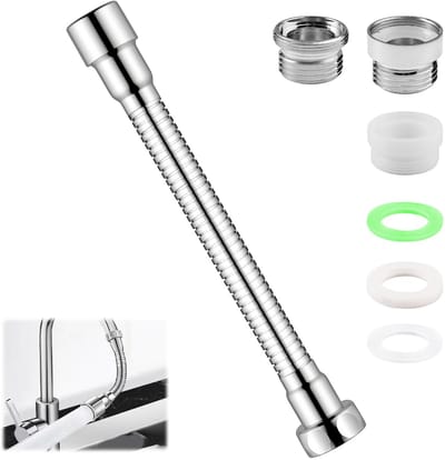 Dailygoods - Keuken Kraan Verlenging 30 cm van Roestvrij Staal