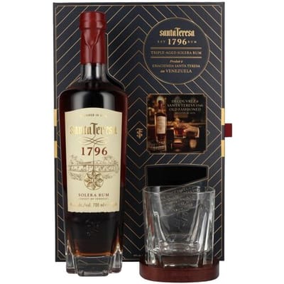 Santa Teresa Rum Santa Teresa 1796 Solera Rum 40% Vol. 0,7l in geschenkverpakking met Glas