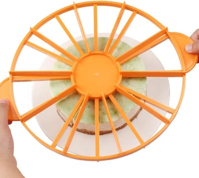 Ronde Cake Divider voor 10/12 Stukken - Cake Snijders, Portioneringsmarkers en Cake Server voor Perfecte Porties