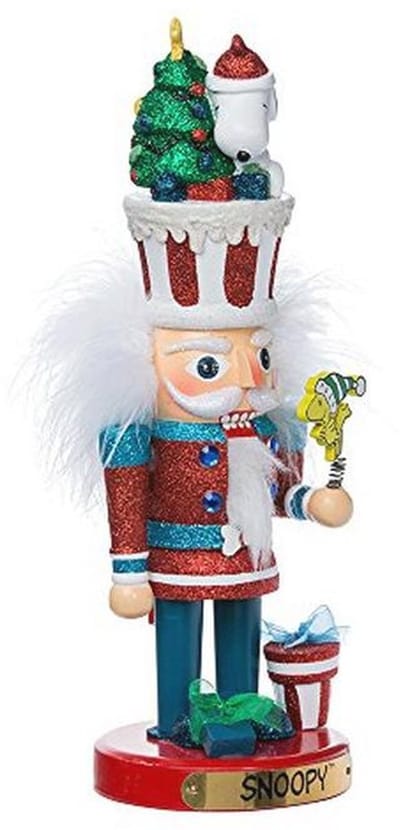Snoopy Notenkraker met Kerstboom en Cadeaus - 30,5 cm