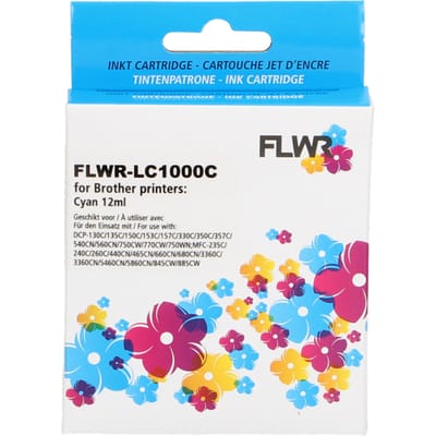 FLWR - Cartridges / Brother LC-970C / LC-1000C / cyaan / Geschikt voor Brother