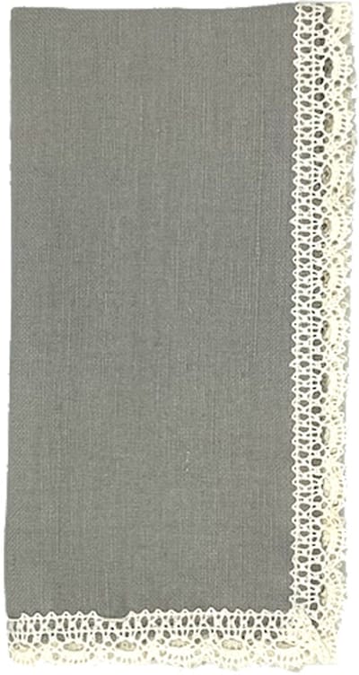 Thea lace servet pearl - set van 4