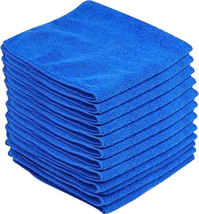 Eurocatch Microvezeldoekjes - 40x40cm - 12 stuks - Schoonmaakdoekjes - Wasbaar - Blauw