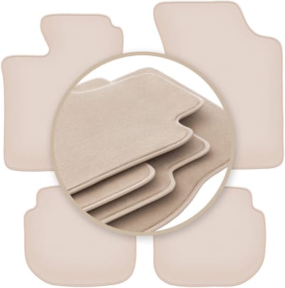PREMIUM beige matten voor: Volvo 440 / 460 sedan 1988-1996