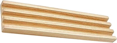 Houten Dominohouder - Dominosteen Rek - Spel Organisatie - Natuurlijk Hout - 25.4 cm - Lichtgeel