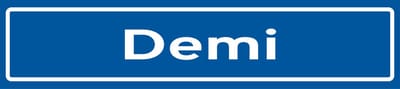 Fotofabriek Straatnaambord Demi | Straatnaambord met naam | Cadeau Demi