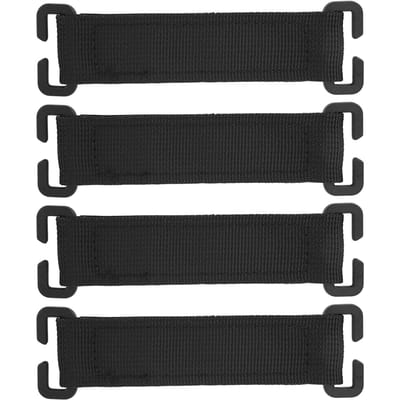 4 pièces Sangles Molle pour Sac à Dos Noir Adhérence Puissante Adhésion Forte Nylon Crochet et Boucle Patch Molle pour black