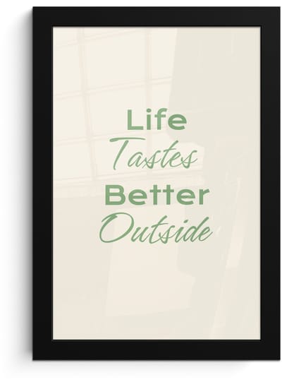 Poster in lijst - Fotolijst 20x30 cm - Posters - Tekst - Sierlijk - Letters - Groen - Posterlijst zwart - Decoratie - Wanddecoratie woonkamer - Muurdecoratie slaapkamer