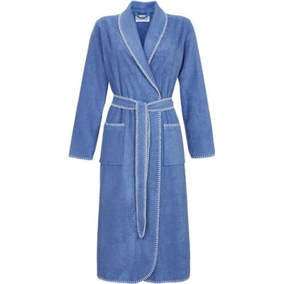 Blauwe badstoffen badjas Ringella - Blauw - Maat - 36