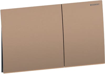 Geberit Sigma70 bedieningsplaat - 2-toets spoeling - vierkant - rvs - rood goud (koper)