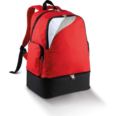 PROACT® Teamsports rugzak met sterke bodem - 39L PA536 - Red / White / Light Grey - One size