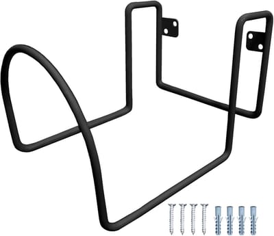 Slanghouder - Waterslang organizer - Tuinonderhoud - Robuuste wandmontage - Tot 100m slang - Zwart