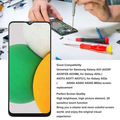 Écran tactile LCD de remplacement de 6,5 pouces pour Samsung Galaxy A03 green