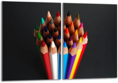 TMK ArtDeko Serie - Snijplank - 2x40x52 cm - Glas - Kleurvol