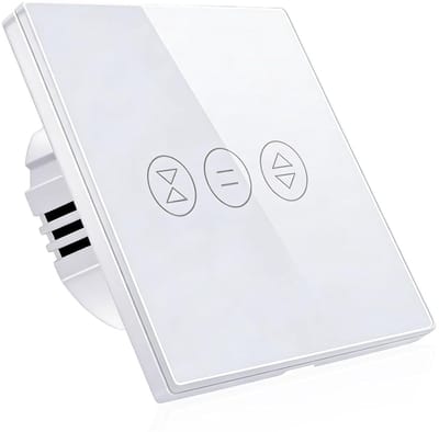 Rolluikschakelaar Wifi - Slimme Jaloezie Schakelaar - Huis Automatisering - Procentuele Controle - 86 x 86 mm - Wit