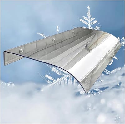 Voordeur Luifel - Regenbescherming Raam - Buiten Beschermen - Zelfreinigend Polycarbonaat - 40x120cm - Transparant