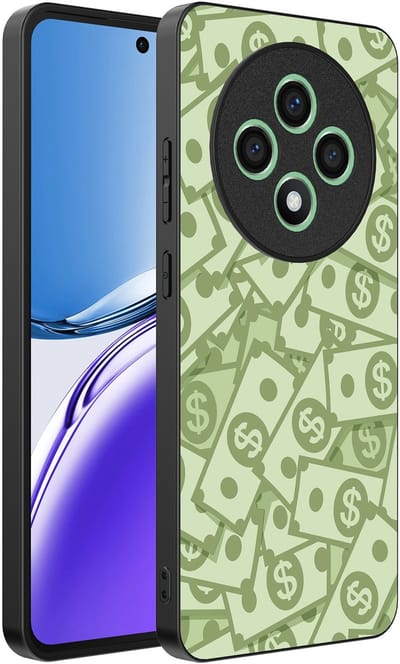 Smartphonica Telefoonhoesje Geschikt voor Oppo Reno 12F met Geld Opdruk - TPU Backcover Case With Money Design geschikt voor Oppo Reno 12F