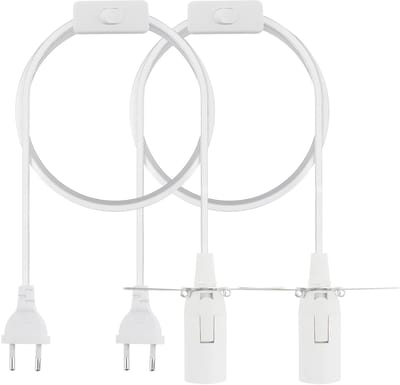 E14 fitting met kabel en schakelaar 3 m voor zoutkristallen lampen, DIY hanglampen en plafondverlichting