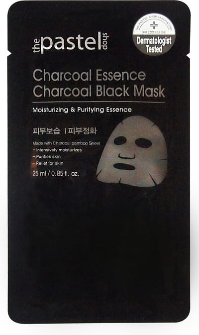 The Pastel Shop Charcoal Essence Charcoal Black Mask