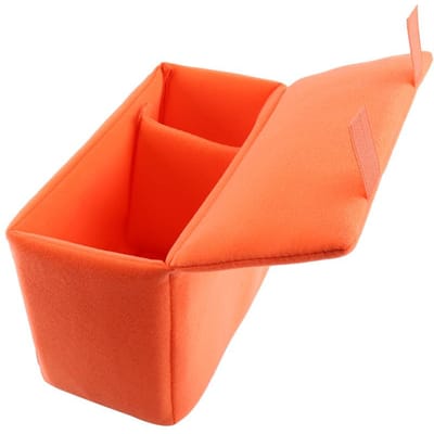 3 Kleuren Draagbare Camera Binnenverdeling Gewatteerde Beschermhoes Tas Voor SLR DSLR Camera 18*12*24cm oranje