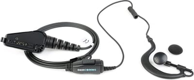 DerComms® Oorhanger oortje voor Kenwood NX200, NX300, TK280, TK380, TK-D200, TK-D300, NX5300