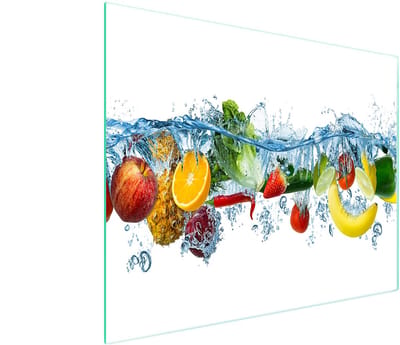 TMK ArtDeko - Snijplank - Glas - 52x30 cm - Motief: Fruit