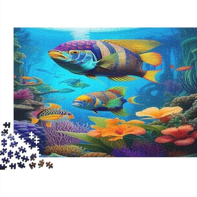 Houten Puzzel - Legpuzzel Spel - Ontspanning Thuis - Unieke Vormen - 1000 Stukjes - Dierlijk