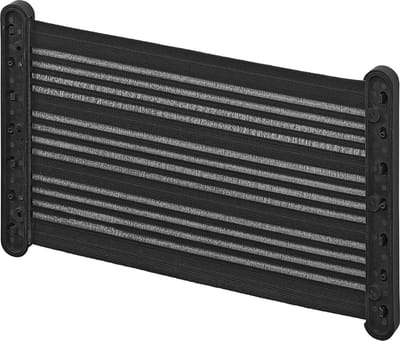 ProPlus Elastisch Opbergnet - 40 x 26,5 cm - Bagagenet - Camper Opbergnet - Opbergen - Zijdeur - Veiligheid – Reizen - Inclusief schroeven - Eenvoudige Montage - Voor Camper, Caravan en Boot - Bevestiging aan Muur, Plafond of Vloer - L - Zwart