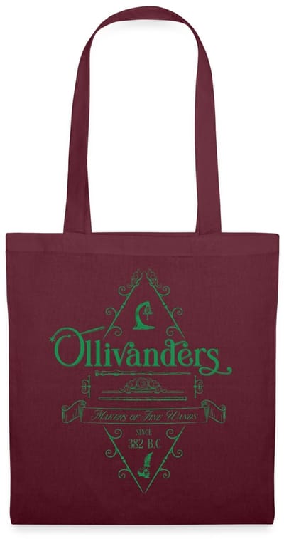 Harry Potter Olivanders Winkel Groen Logo Tas Van Stof Schoudertas